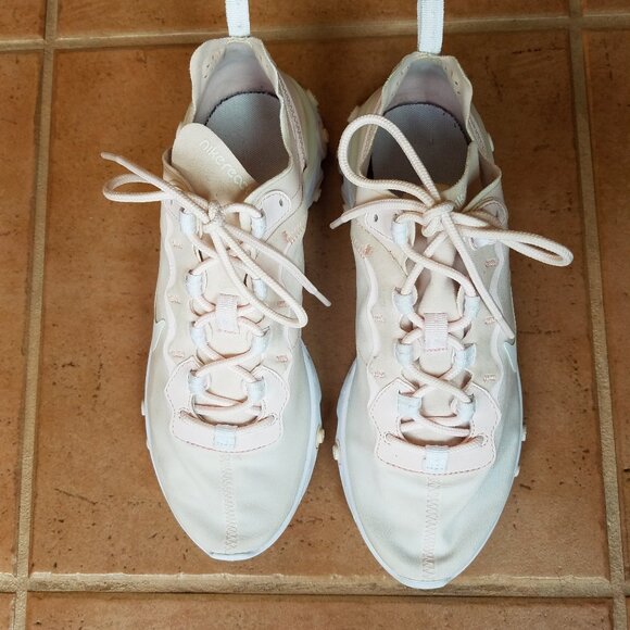 Women's Size 9 Nike React Element 55 Pale Pink Shoes - Picture 6 of 10